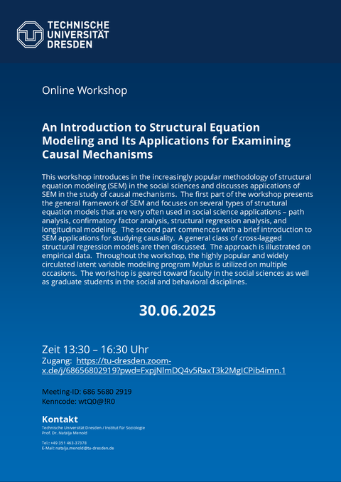 Online Workshop SEM