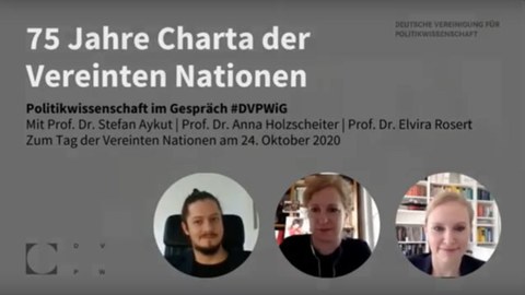 Veranstaltungsankündigung der DVPW auf YouTube