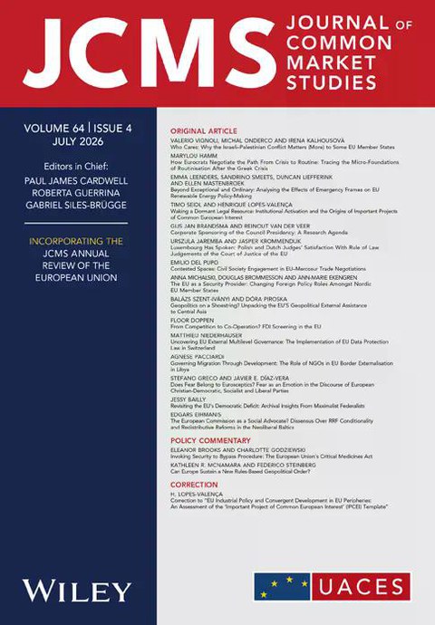 JCMS: Journal of Common Market Studies