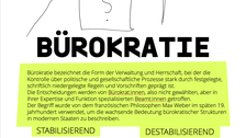 Bürokratie. 