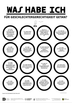 Was habe ich für Geschlechtergerechtigkeit getan?