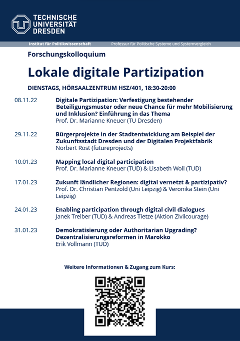 Veranstaltungsplan