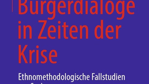 Buchcover "Bürgerdialoge in Zeiten der Krise"