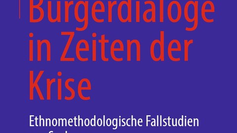 Buchcover "Bürgerdialoge in Zeiten der Krise"