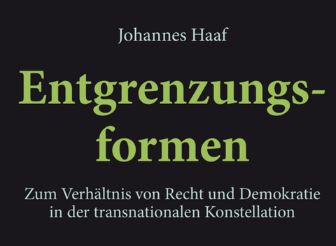 Entgrenzungsformen Cover