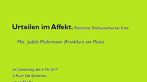 Gastvortrag Judith Mohrmann