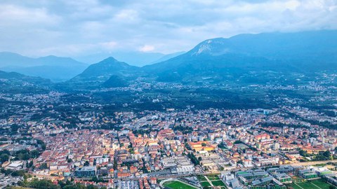 Blick auf Trento von Sardagna 