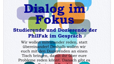 Dialog im Fokus Flyer