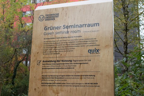 Einweihnung des Grünen Seminarraums