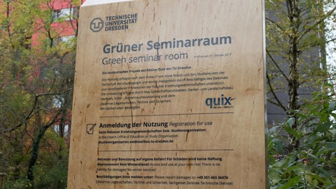 Einweihnung des Grünen Seminarraums