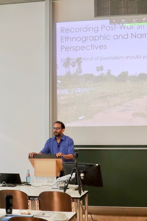 Vortragen von Samanth Subramanian (Cambridge, UK) bei Internationale Konferenz an der TU Dresden zu “Nation-Building and the Creation of a 'New Community' in Contemporary Sri Lankan Art