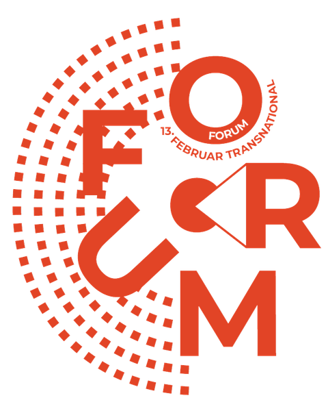 Logo des Forum in Orange auf weißem Grund. 