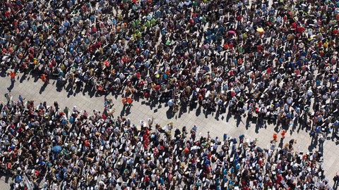 Menschmassen, Demonstration, Versammlung