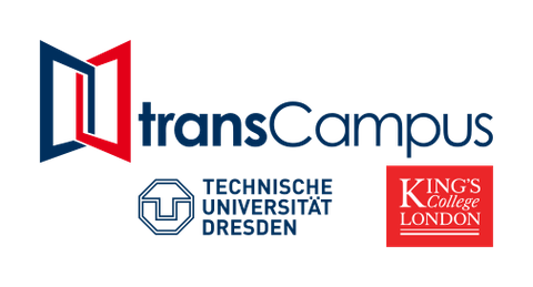 3 Logos: transCampus, TU Dresden, Kings College London