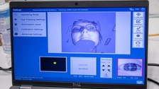 Ansicht des Bildschirm der Wissenschaftler:innen während des Eyetrackings