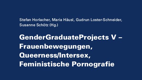 Cover GenderGraduateProjects V