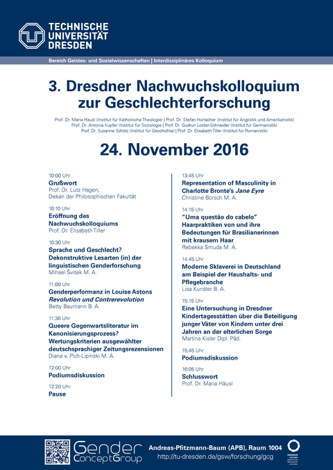 Programm des Nachwuchskolloquiums