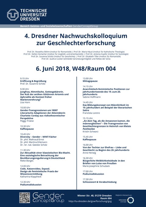 Programm 3. Dresdner Nachwuchskolloquium