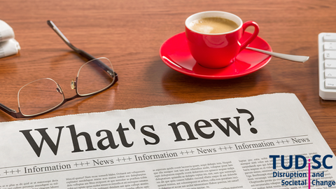 Newspaper with the title "what's new?"