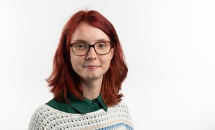 Woman smiling into camera