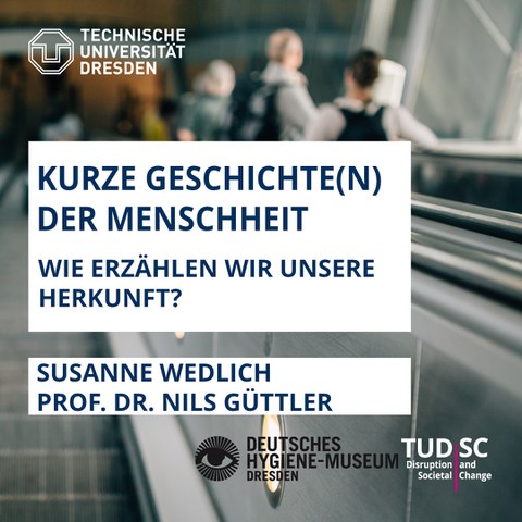 Poster mit Termindaten zum Gespräch im DHMD