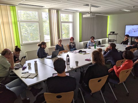 The picture shows group work at the 5th TUDiSC conference.