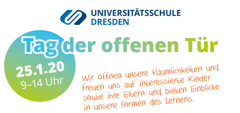 Tag der offenen Tür an der Universitätsschule Dresden 25.1.2020