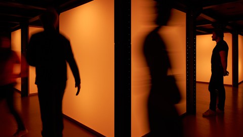 Esmeralda Conde Ruiz: 24/7 - Installationsansicht in HELLERAU, Schaufler Lab@TU Dresden
