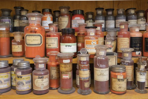 Blick in die Farbstoffsammlung, TUD