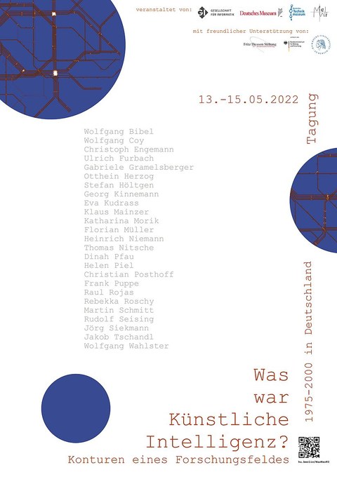 Konferenzplakat "Was war KI?", Berlin, Mai 2022