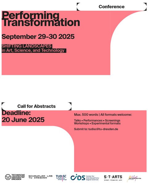 Performing Transformation Interdisciplinary Conference at TU Dresden 