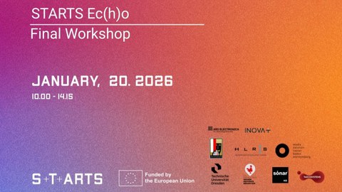 Grafik zum Abschlussworkshop von S+T+ARTS