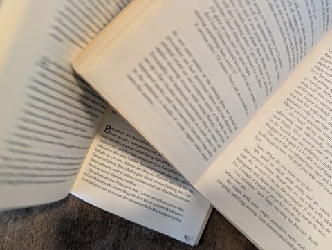 Foto von zwei aufgeschlagenen Büchern