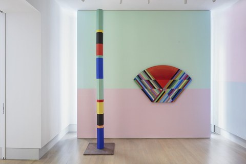 Anton Ginzburg: „Polychrome Column 10A_01“ und „VIEW_5A_01“, 2019