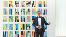 20.08.2021: Vernissage der Open Studio-Präsentation zur "Dresden Series" von Anton Ginzburg in der Sammlung Farbenlehre