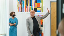20.08.2021: Vernissage der Open Studio-Präsentation zur "Dresden Series" von Anton Ginzburg in der Sammlung Farbenlehre