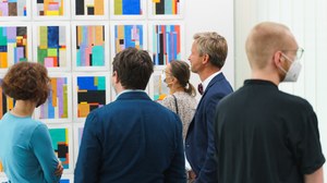 20.08.2021: Vernissage der Open Studio-Präsentation zur "Dresden Series" von Anton Ginzburg in der Sammlung Farbenlehre
