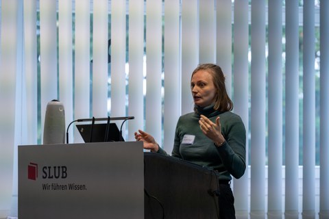 Sprecher:innen während des Symposium