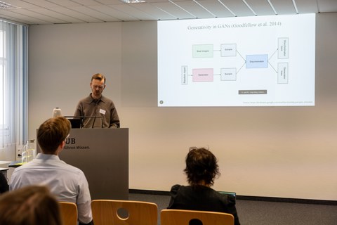 Sprecher:innen während des Symposium