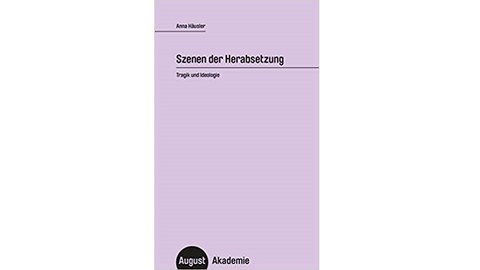 Cover des Buches Szenen der Herabsetzung von Anna Häusler, blassrosa ohne Motiv