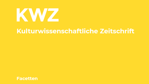 Logo der KWZ, weiß auf gelbem Hintergrund