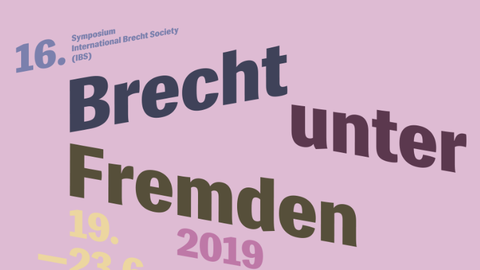 Tanja Prokic und Anna Häusler von unserem TP K halten auf dem 16. Symposium der International Brecht Society: „Brecht unter Fremden“ vom 19.-23. Juni 2019 in Leipzig einen Vortrag mit dem Titel „Fremdwerden. Theatrale Ordnungen des Zuschauers mit und nach Brecht“ 