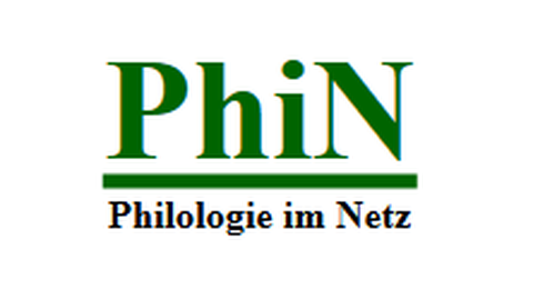 Logo von Philologie im Netz, grüne Schrift auf weiß