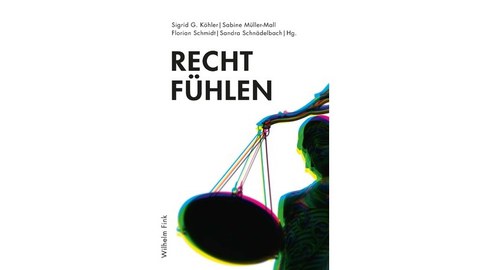 Cover des Buches "Recht Fühlen", zu sehen ist eine Waage