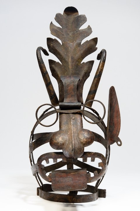 Foto einer sogenannten Schandmaske aus dem Bayerischen Nationalmuseum München