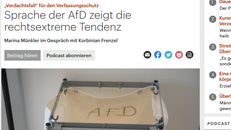 Screenshot der Überschrift des Online-Artikels