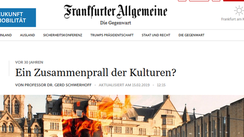 Screenshot des Online-Artikels, Ausschnitt Überschrift