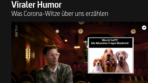 Screenshot des Videos Viraler humor - was Corona-Witze über uns erzählen mit Lars Koch vom SFB 1285