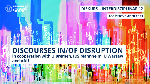 Sharepic "Discourses in/of Disruption"