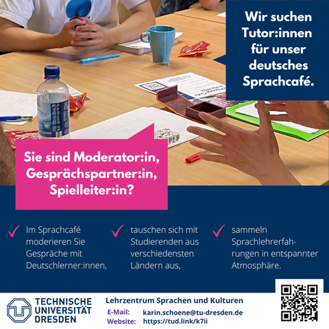 Tutor:innen Sprachcafé gesucht